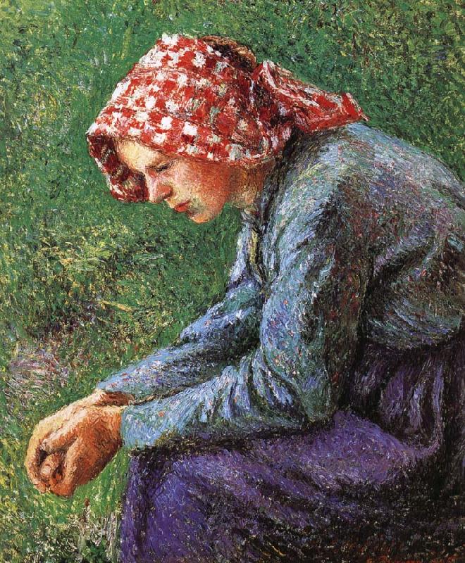 Camille Pissarro Sitting oil painting image